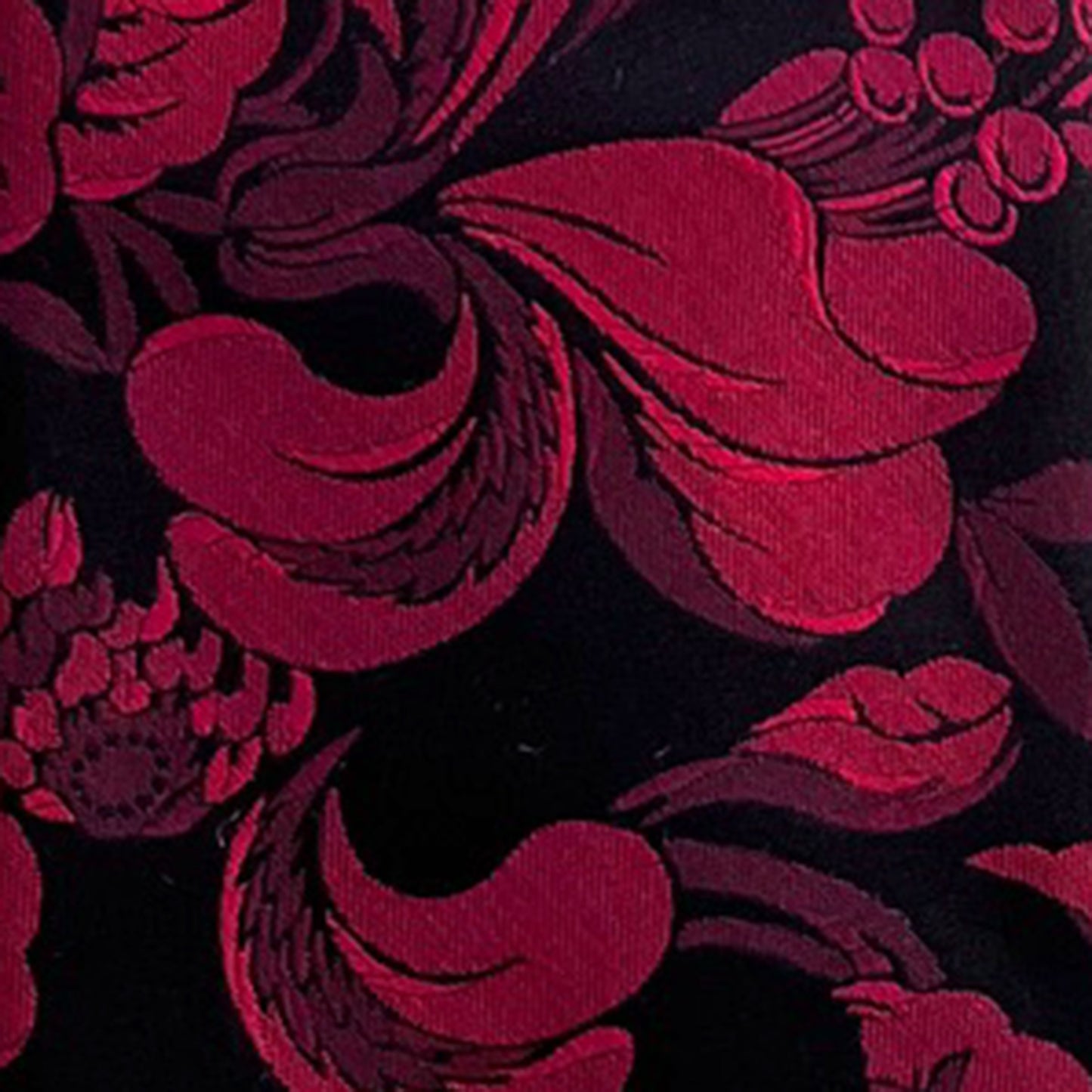 'Elegant Red Floral' Tie