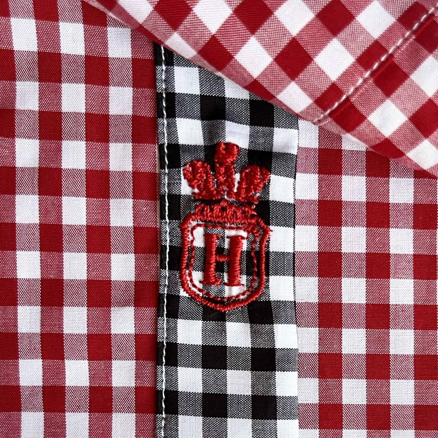 'Cheerful Red Gingham' Dress Shirt