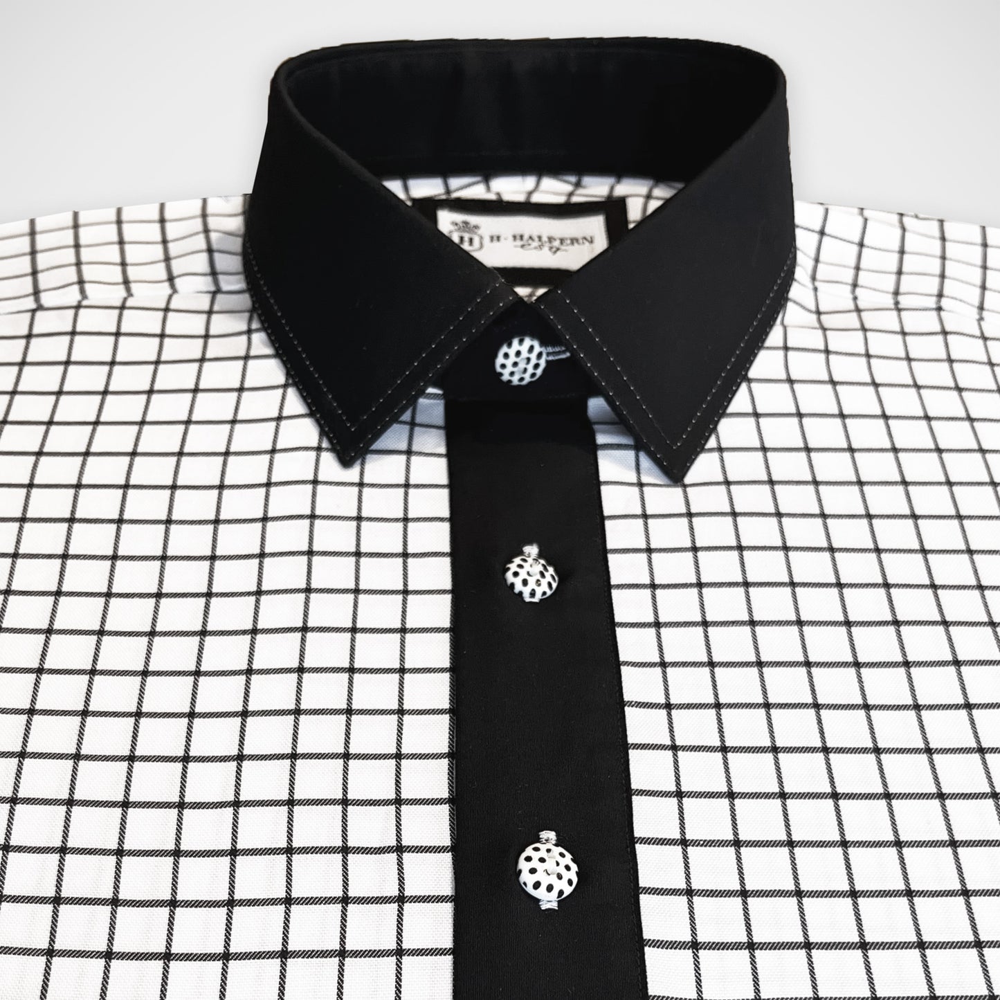 'Dramatic Black and White' Sport Shirt