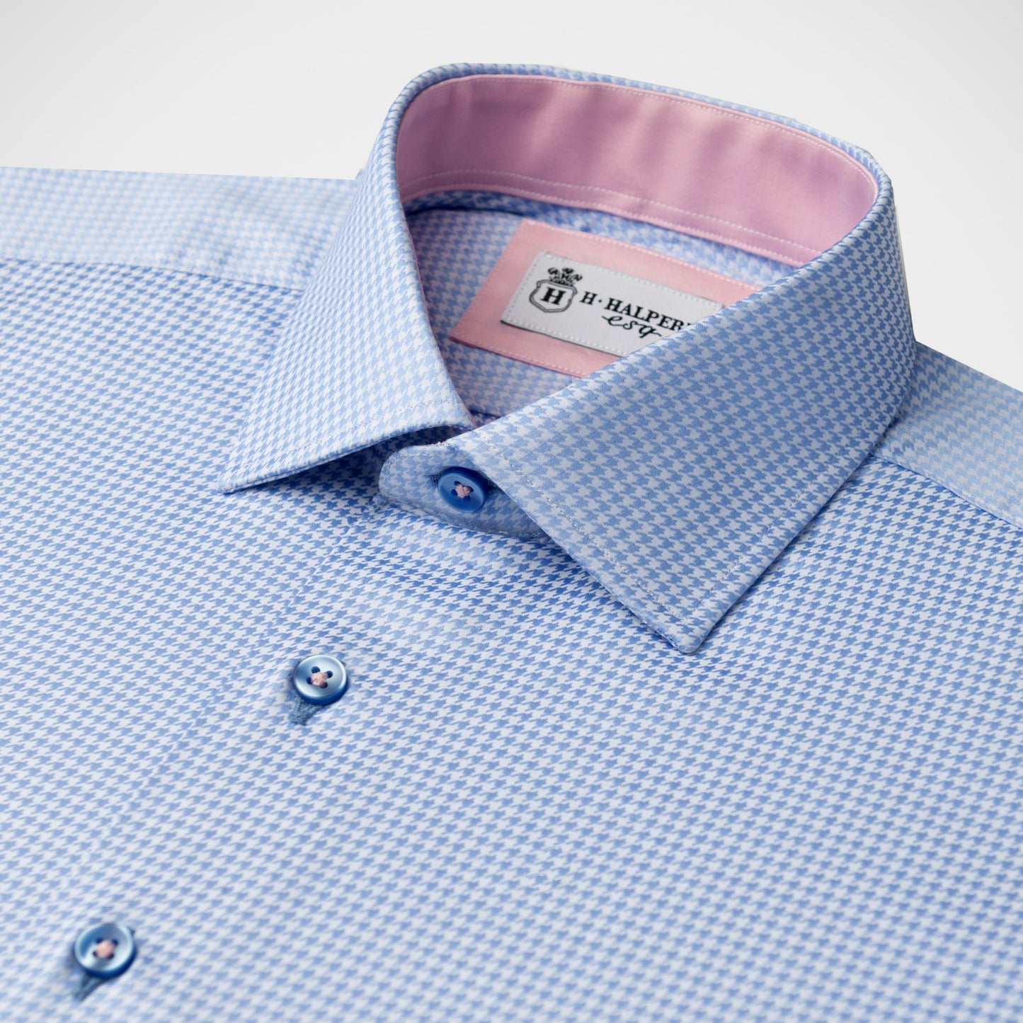 'Elegant Houndstooth' Dress Shirt