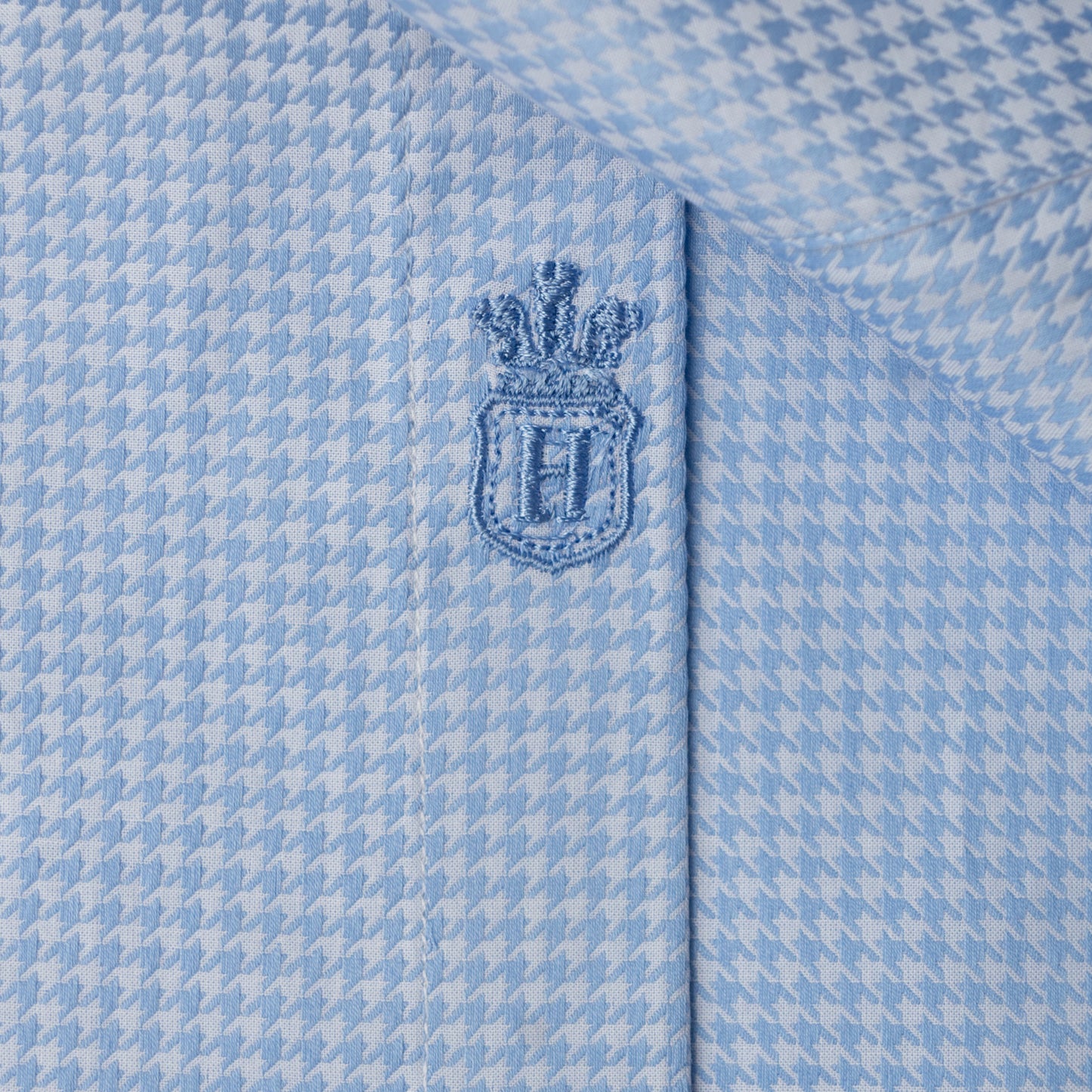 'Elegant Houndstooth' Dress Shirt