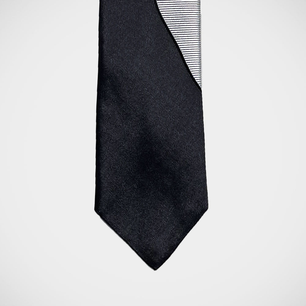'Silver Woven Wave ' Tie