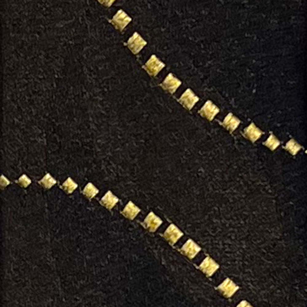 'Art Deco Gold Waves Skinny ' Tie