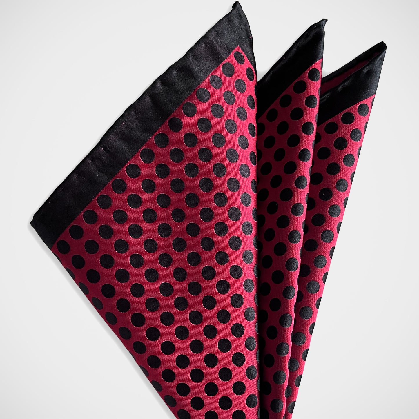 ‘Red Dot Reversible’ Pocket Square