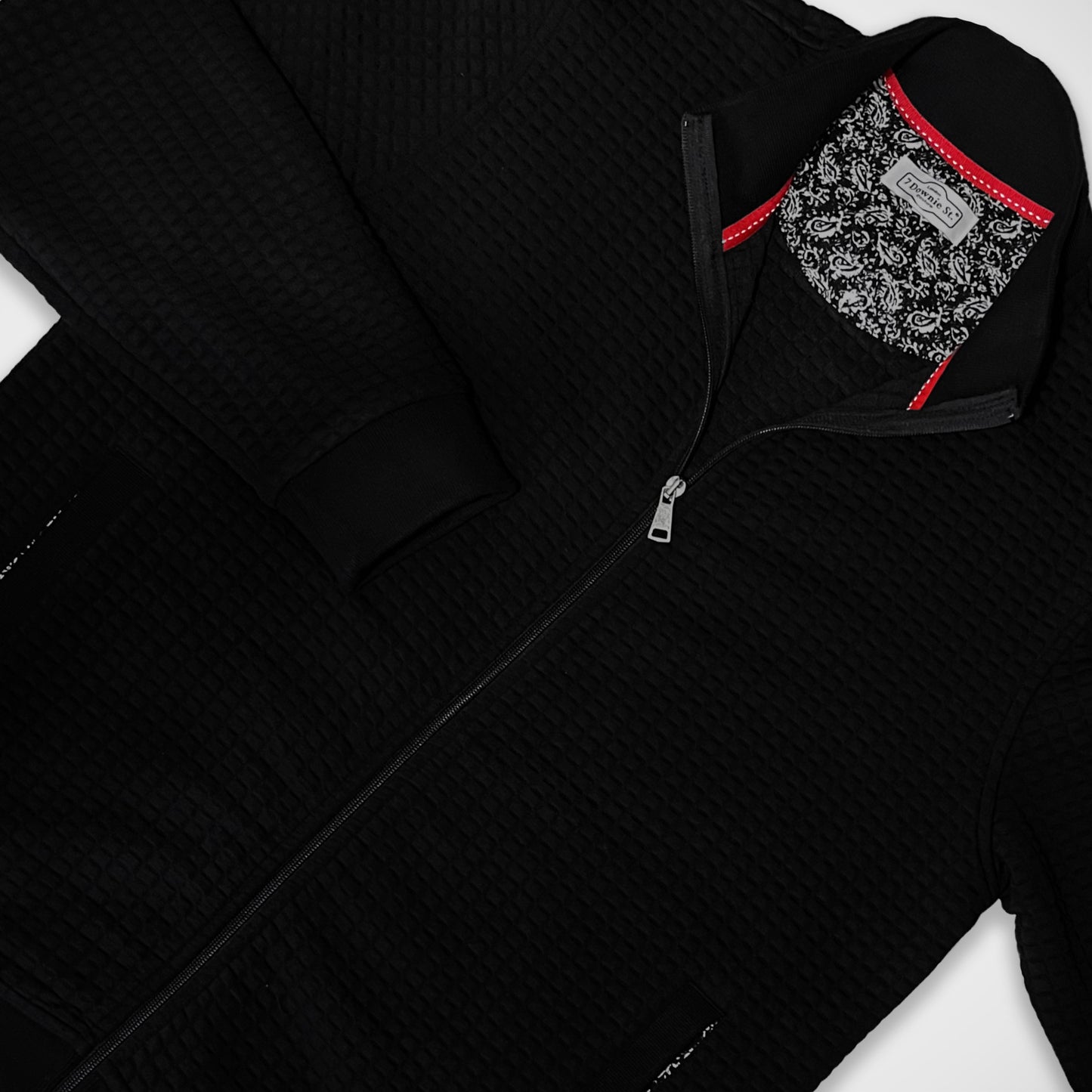'Waffle Cardigan - Black' Sweater