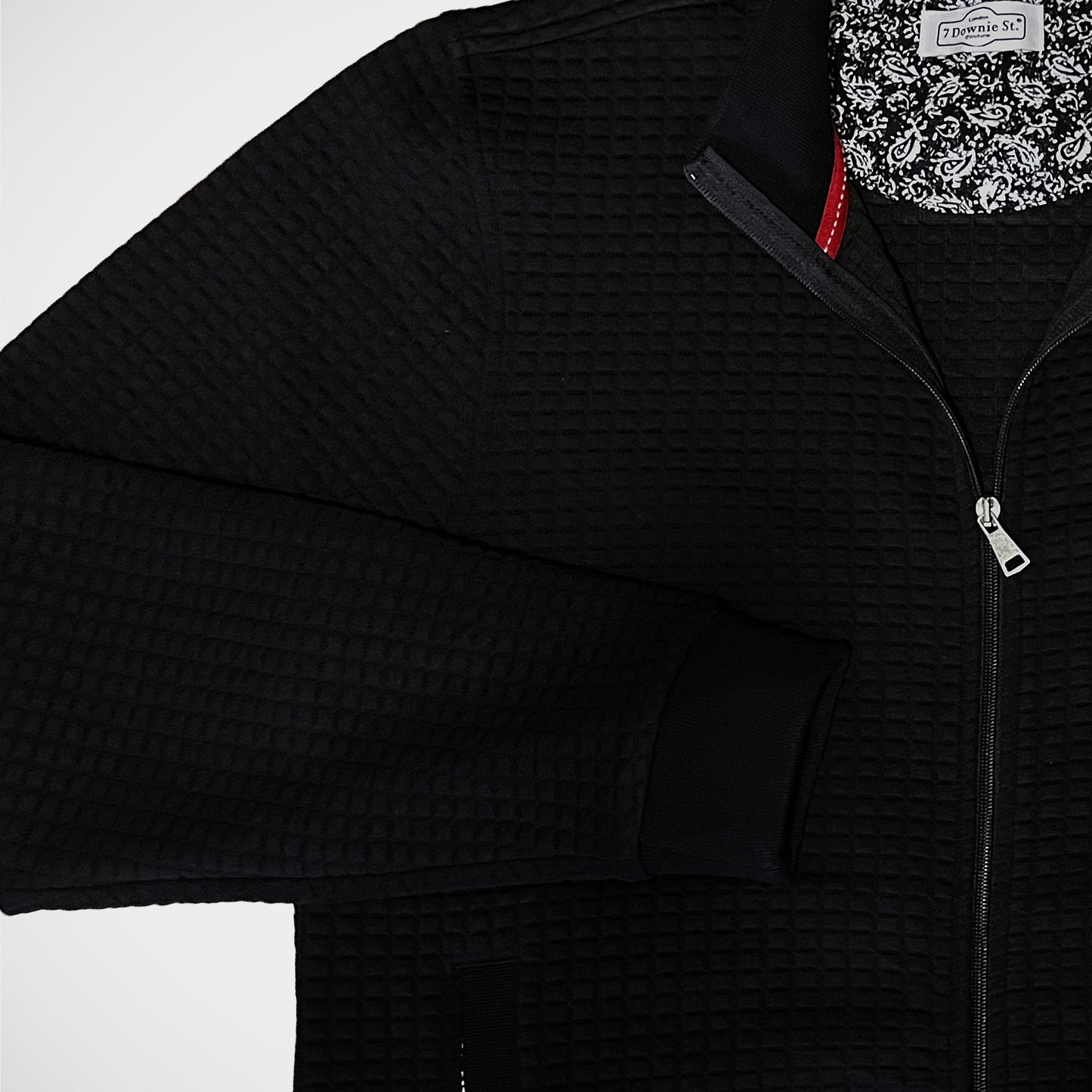 'Waffle Cardigan - Black' Sweater