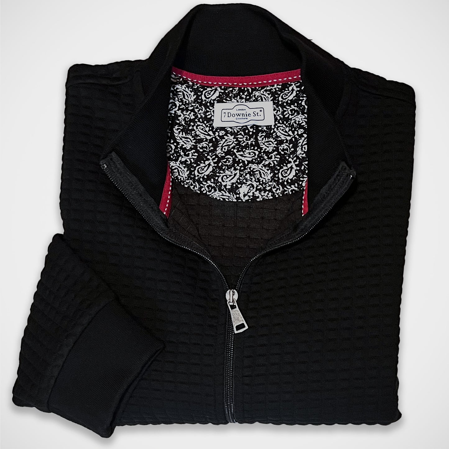'Waffle Cardigan - Black' Sweater