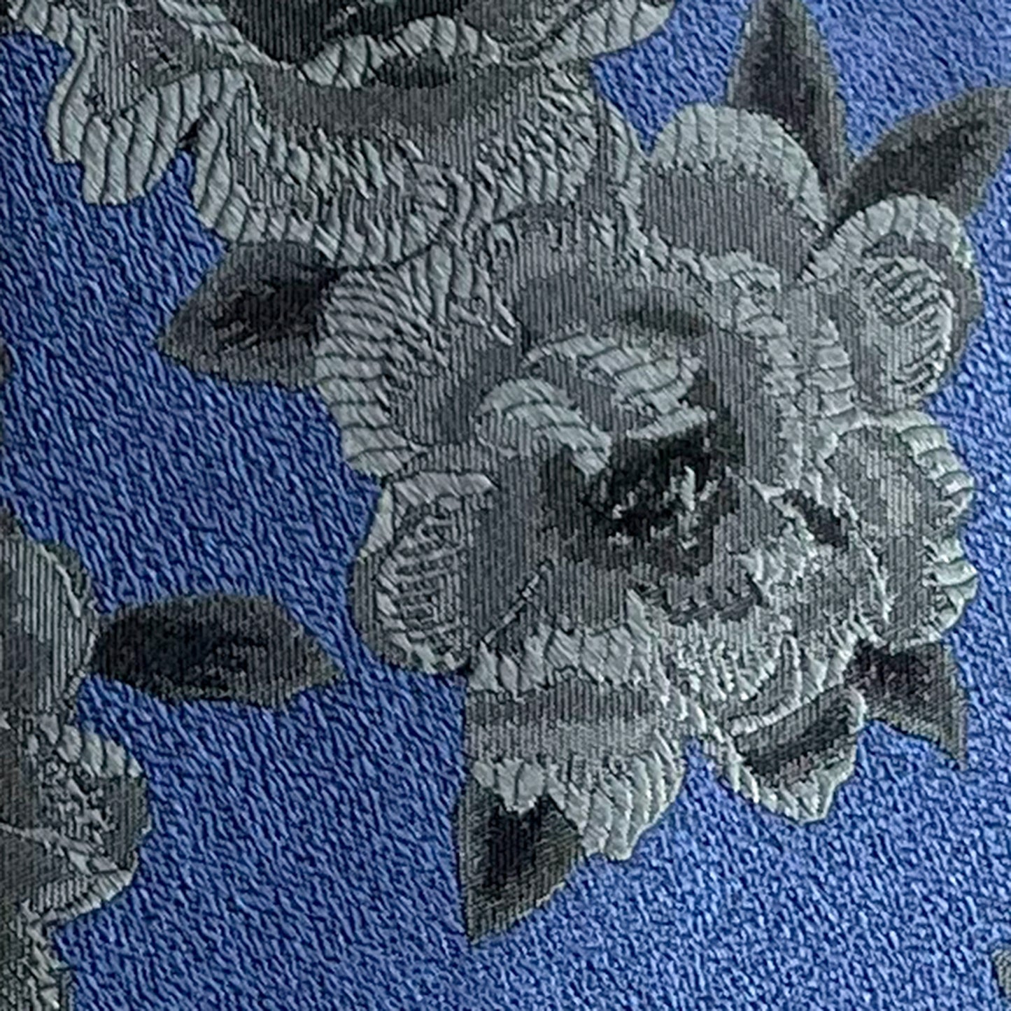 'Blue with Silver Floral' Tie