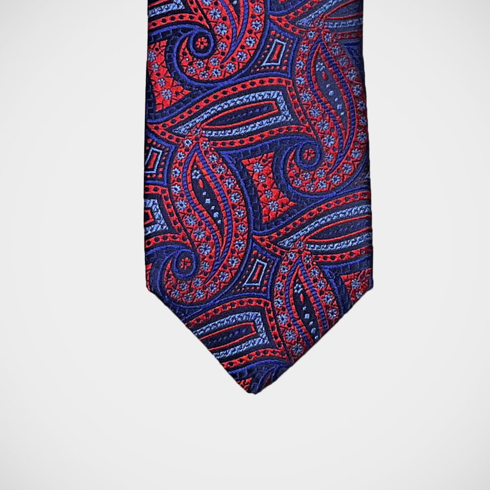 'Cheerful Paisley in Red' Tie