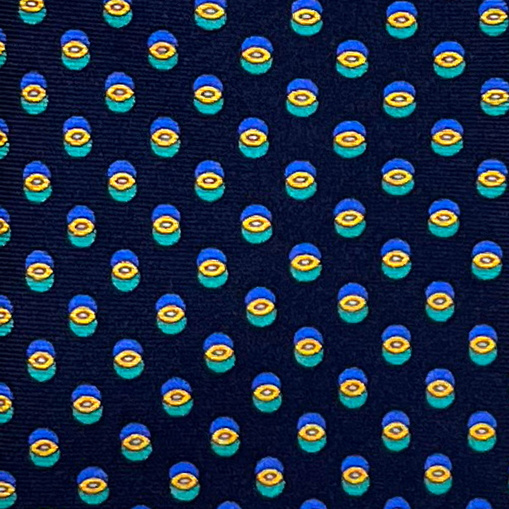 'Green & Blue Neat' Tie