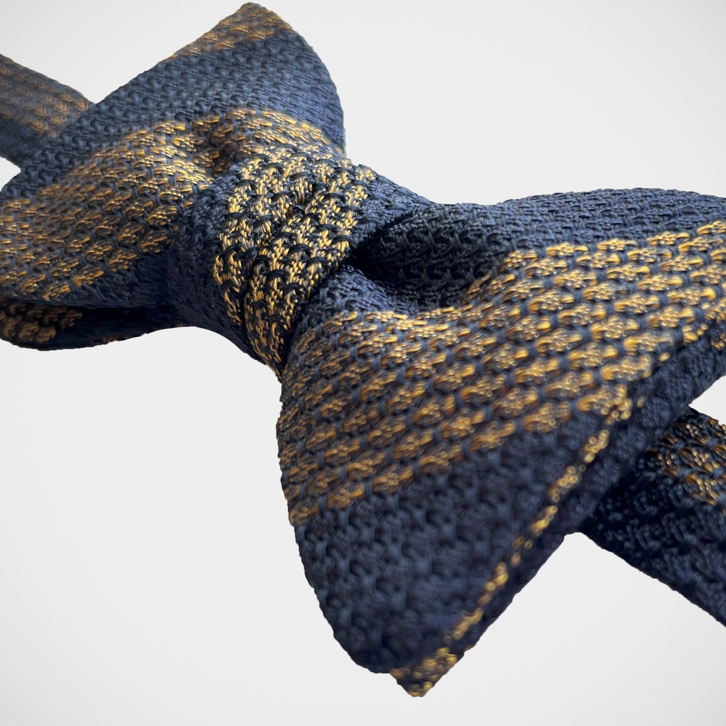 'Navy and Gold' Pre-tied Bowtie
