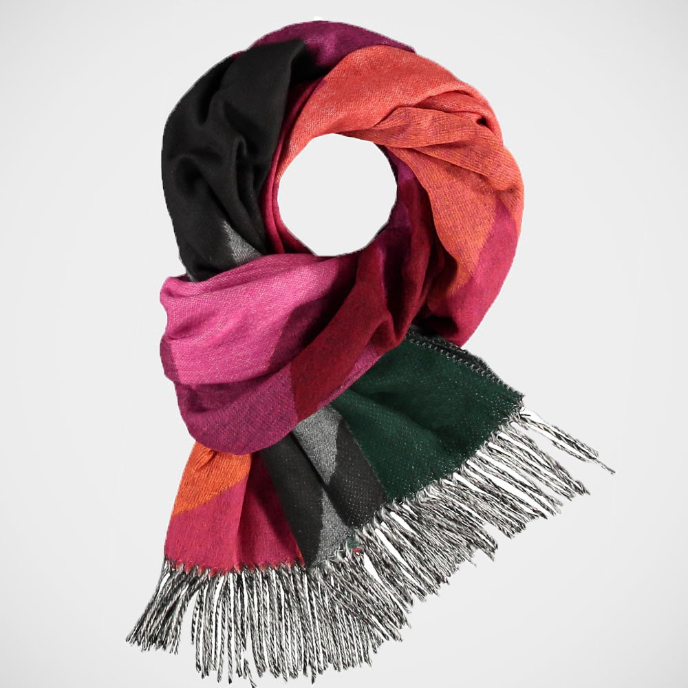 'Houndstooth - Fuchsia' Scarf