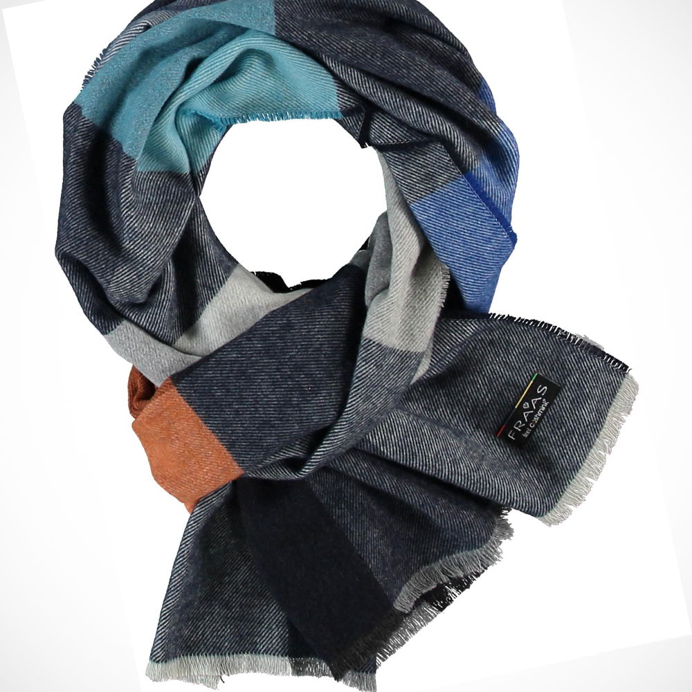 'Colour Blocks - Navy' Scarf