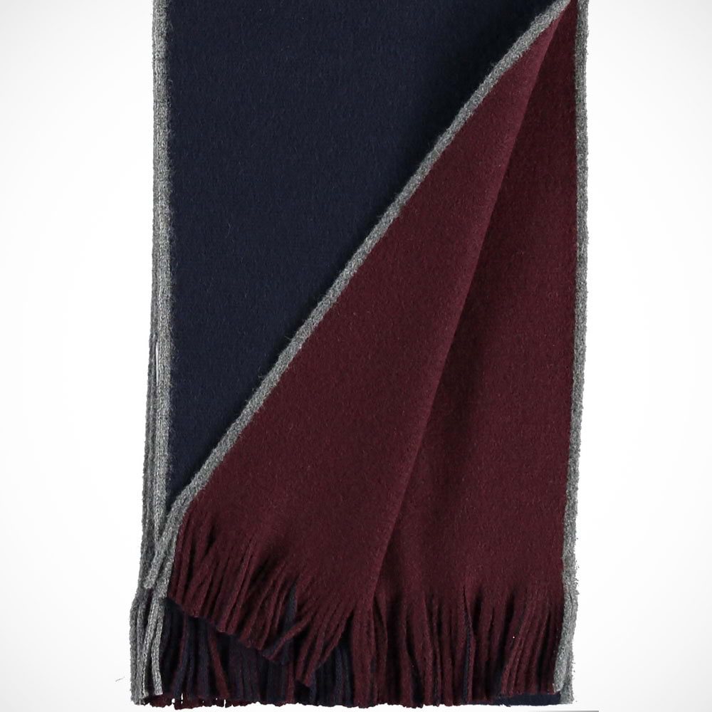 'Reversible - Navy/Burgundy' Scarf