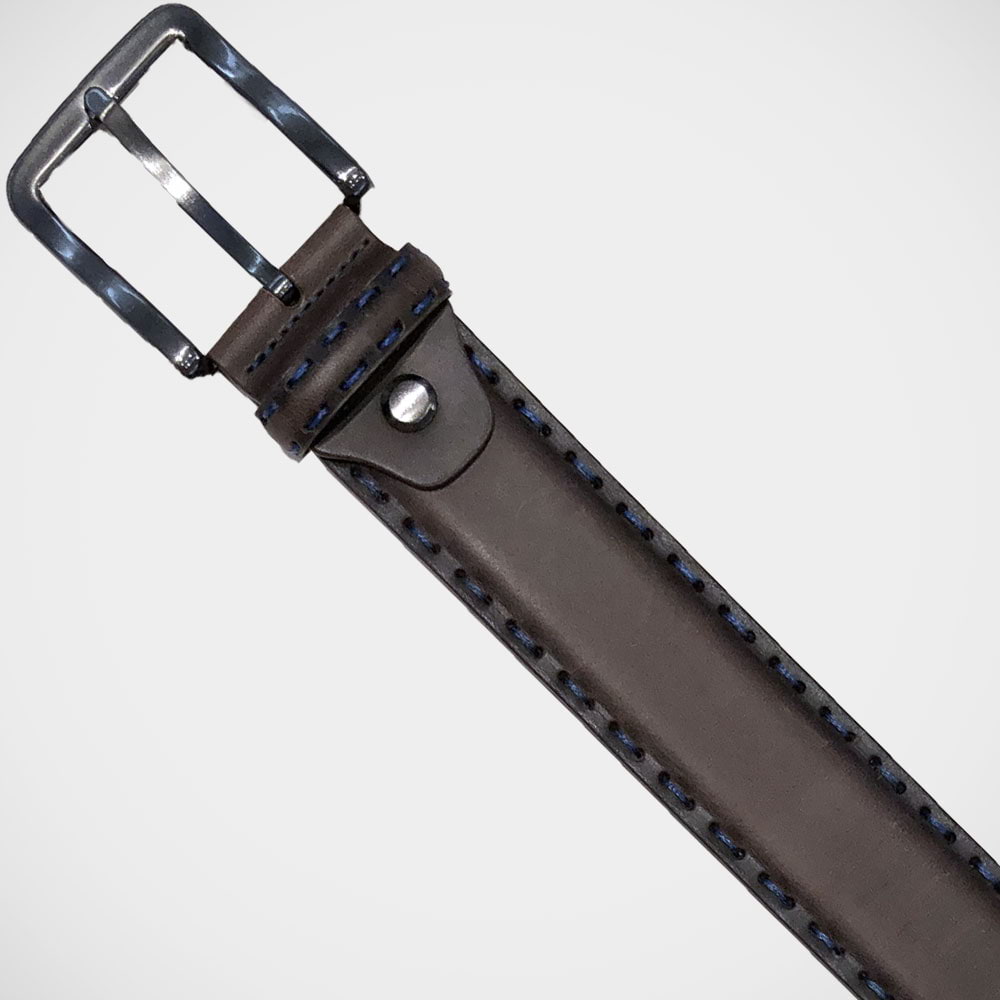 'Brown with Blue Stitching' Belt