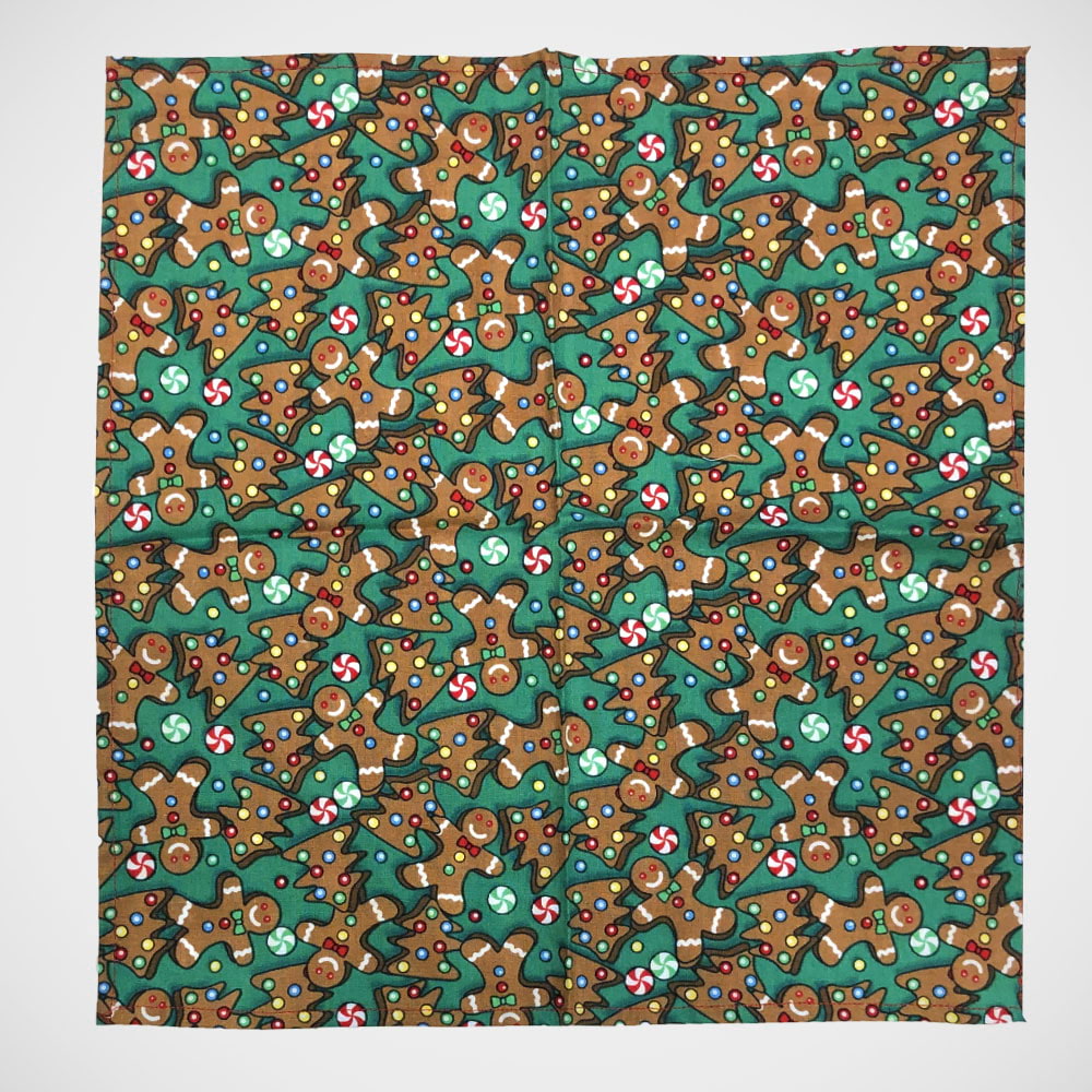 'Gingerbread' Christmas Pocket Square