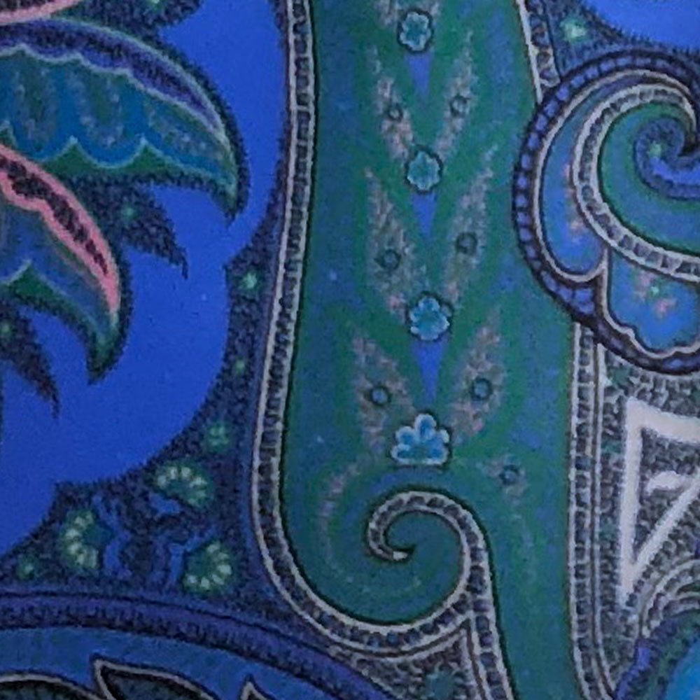 'Royal and Green Paisley' Tie