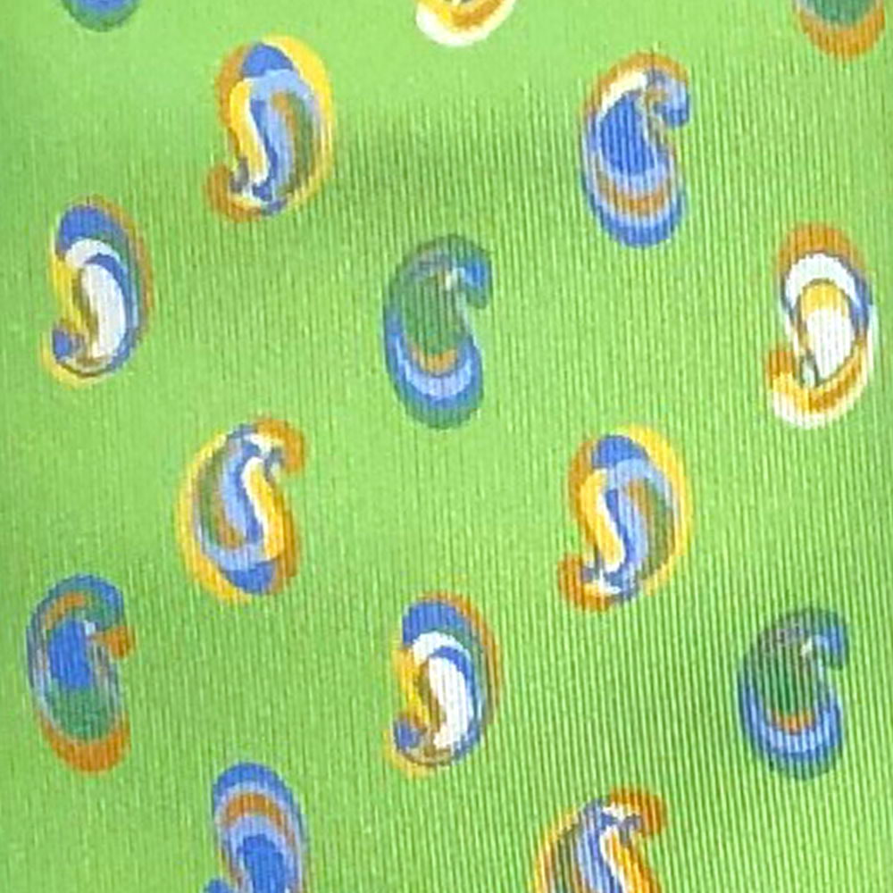 'Paisley Neat on Lime' Tie