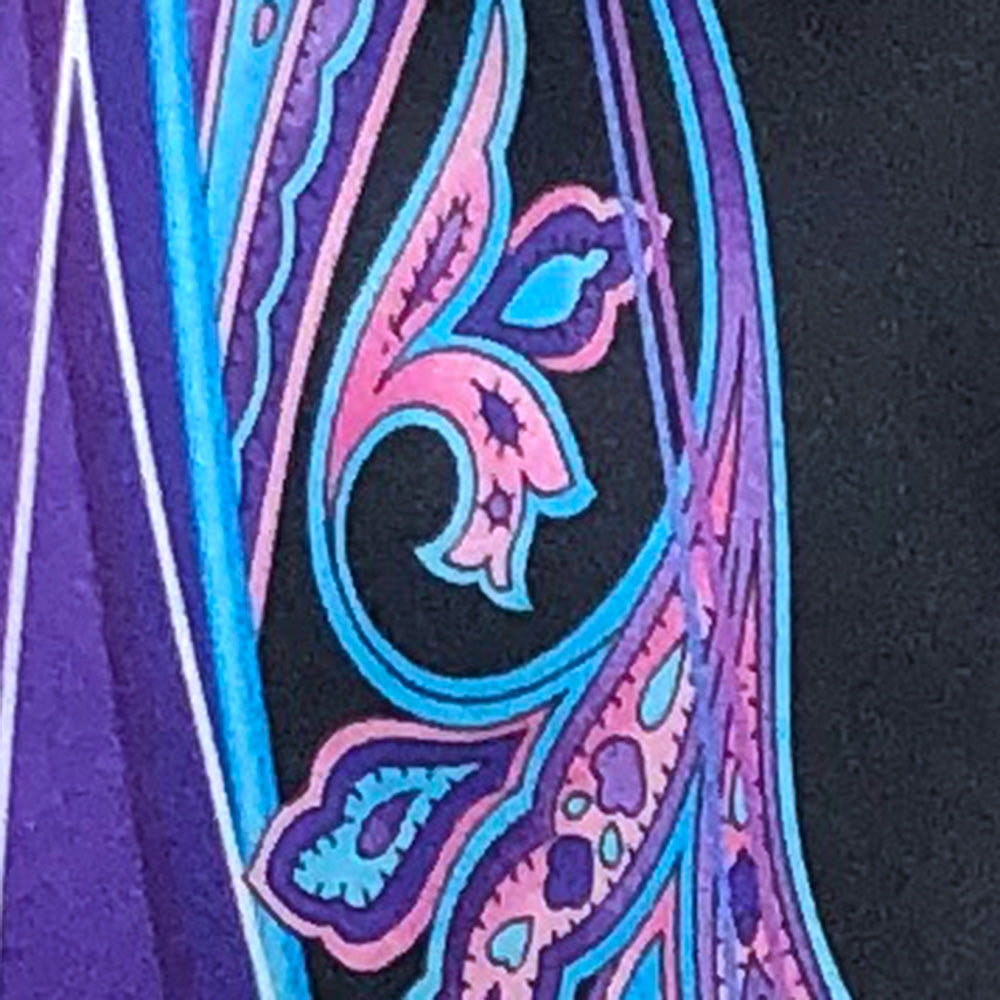 'Purple & Turquoise Paisley' Tie