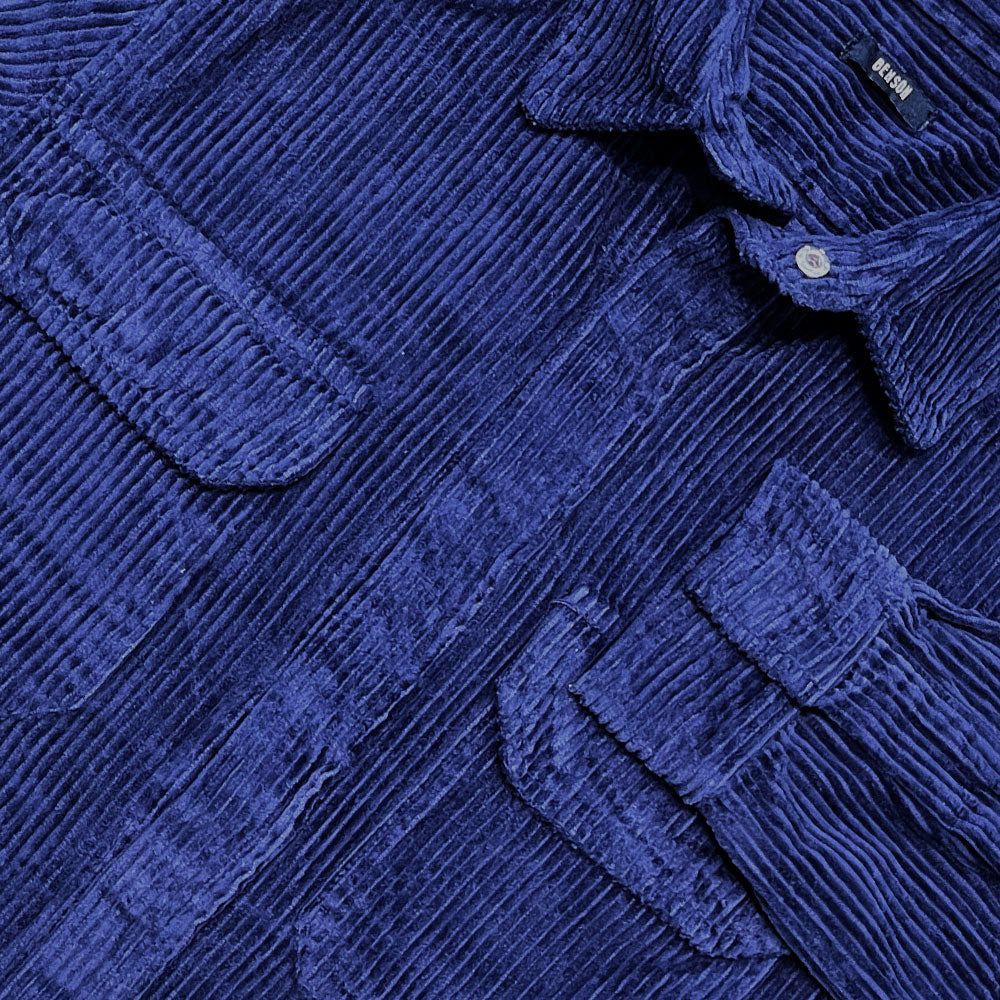 'Corduroy Shirt Jacket - Navy' Sport Shirt