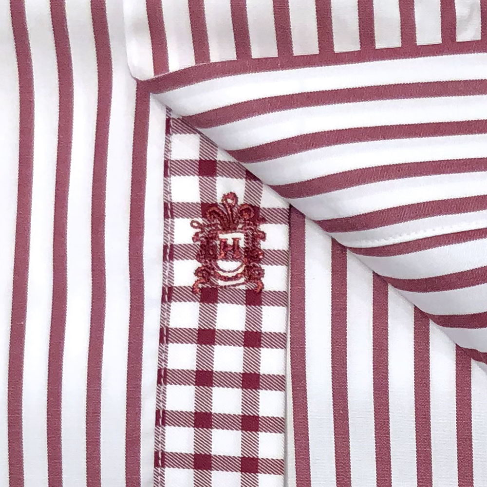 'Burgundy Banker' Dress Shirt