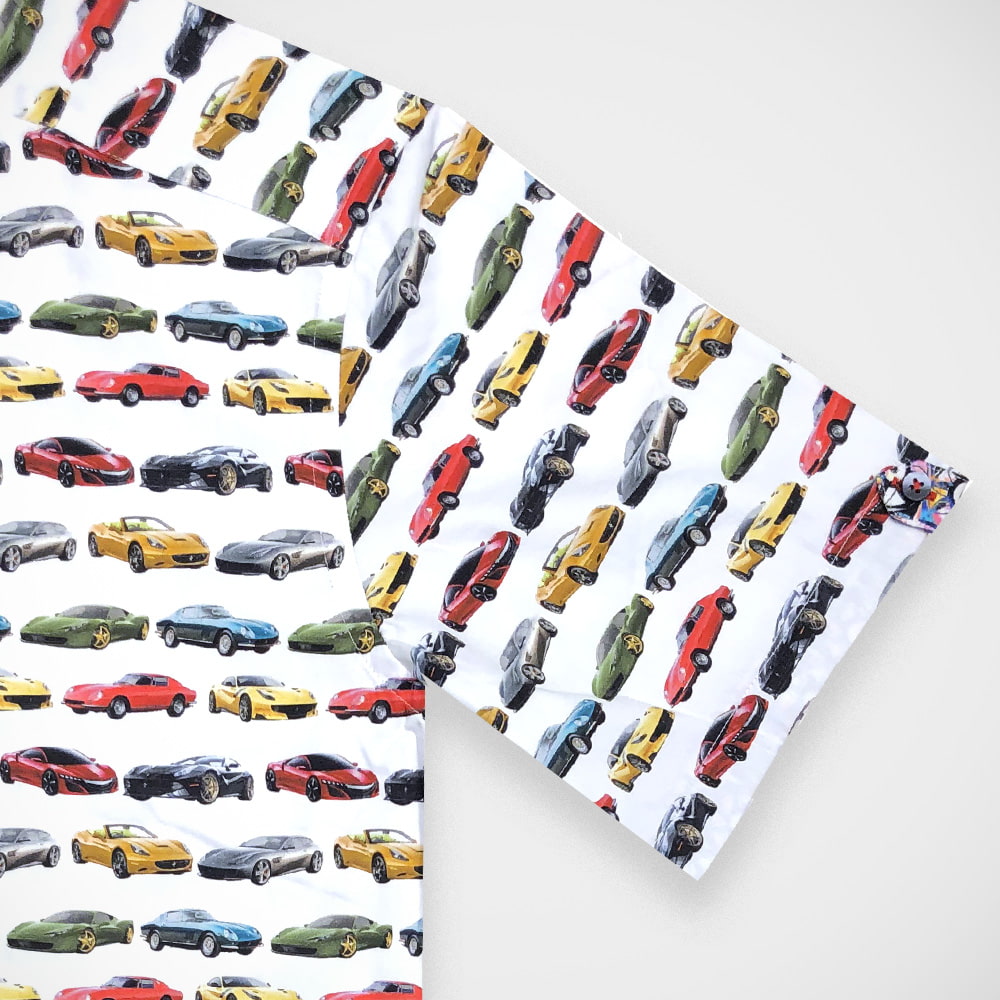 'Colourful Cars' Short Sleeved Sport Shirt