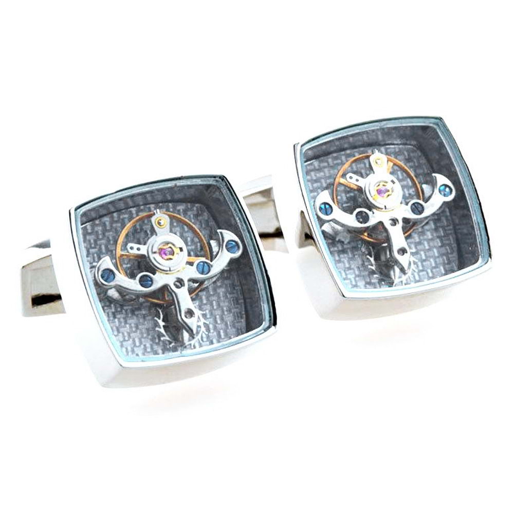 'Gears in Motion-Square' Cufflinks