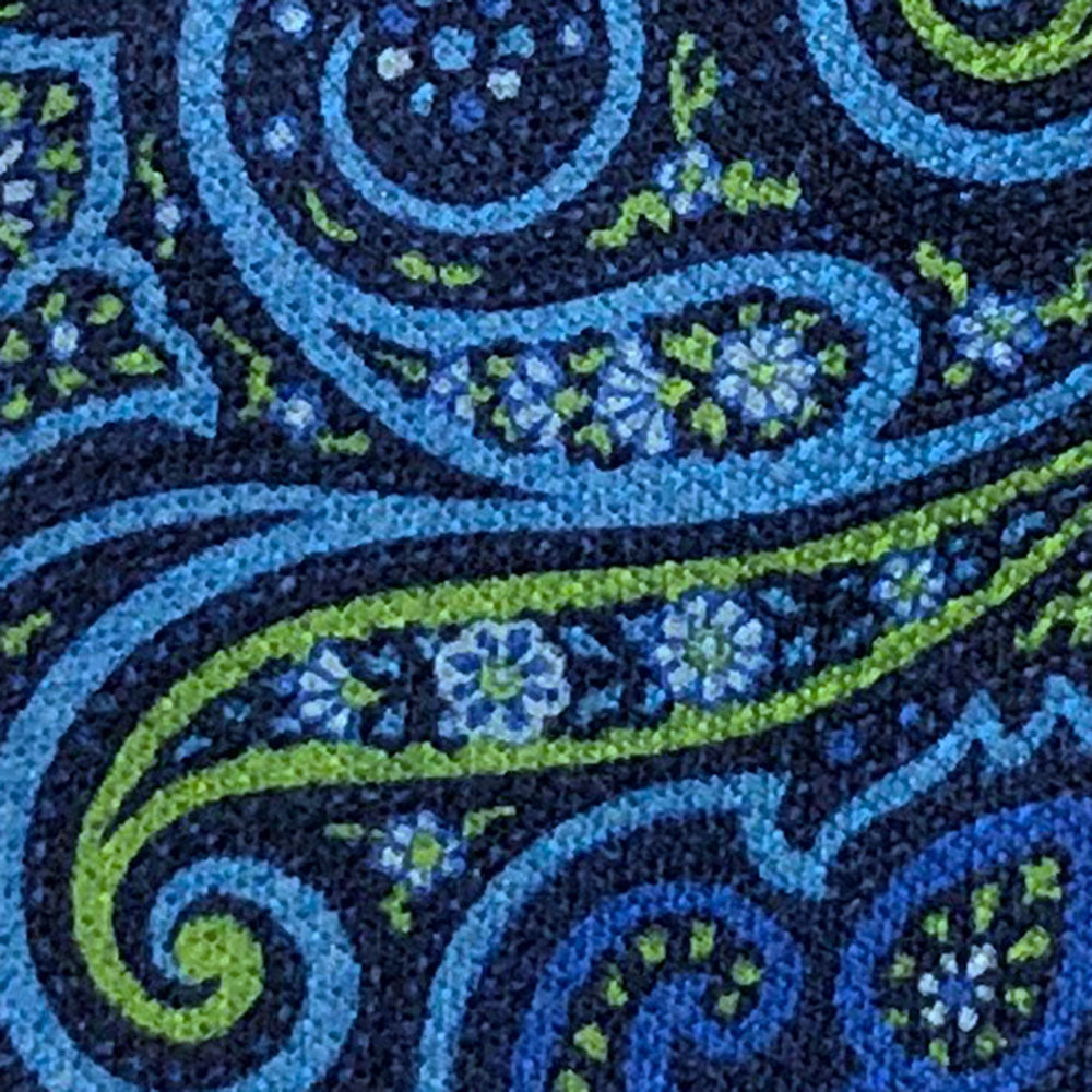 'Green and Blue Paisley' Tie