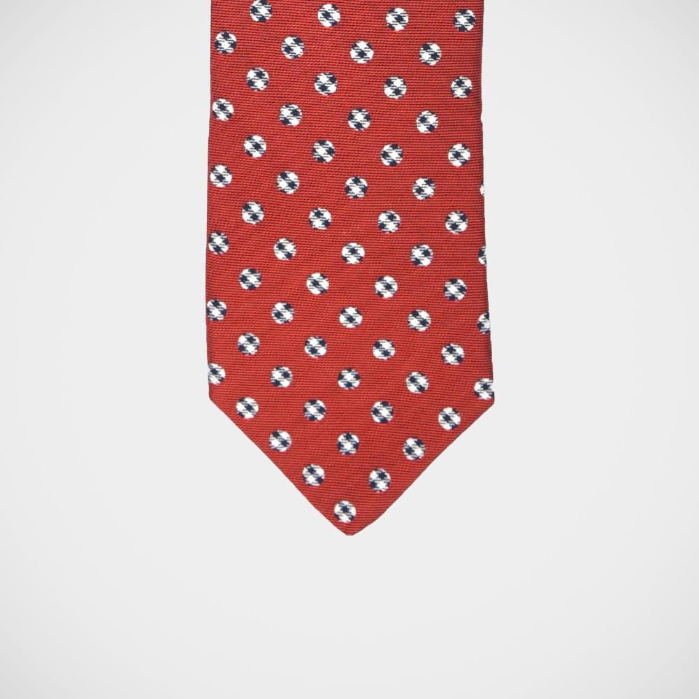 H. Halpern Esq. 'Check Dot on Red' Tie