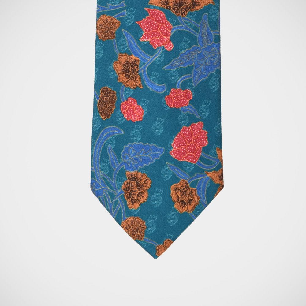 H. Halpern Esq. 'Teal Floral' Tie