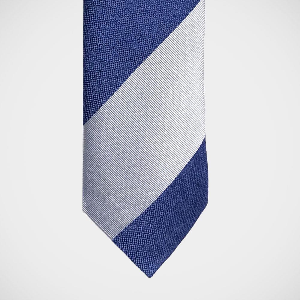 'Bold Stripe in Blue and Silver' Tie
