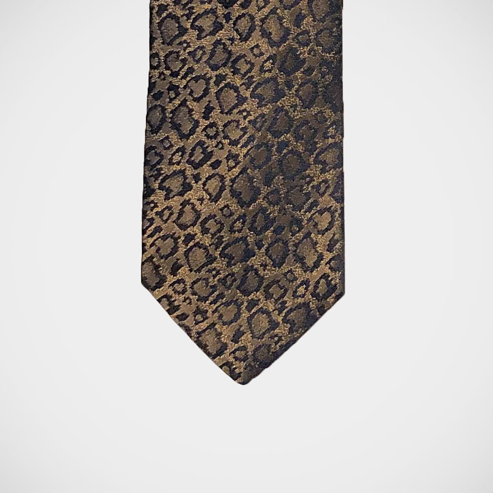'Woven Leopard' Tie