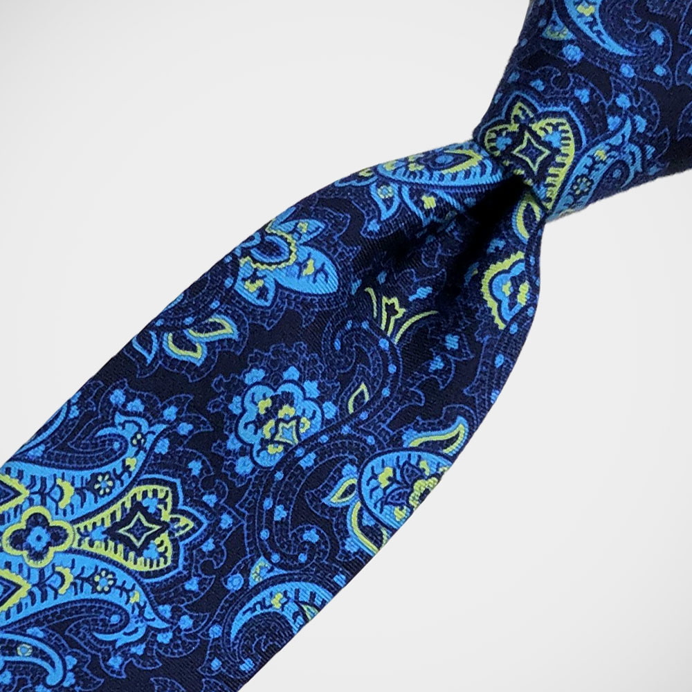 'Lime and Turquoise Paisley' Tie