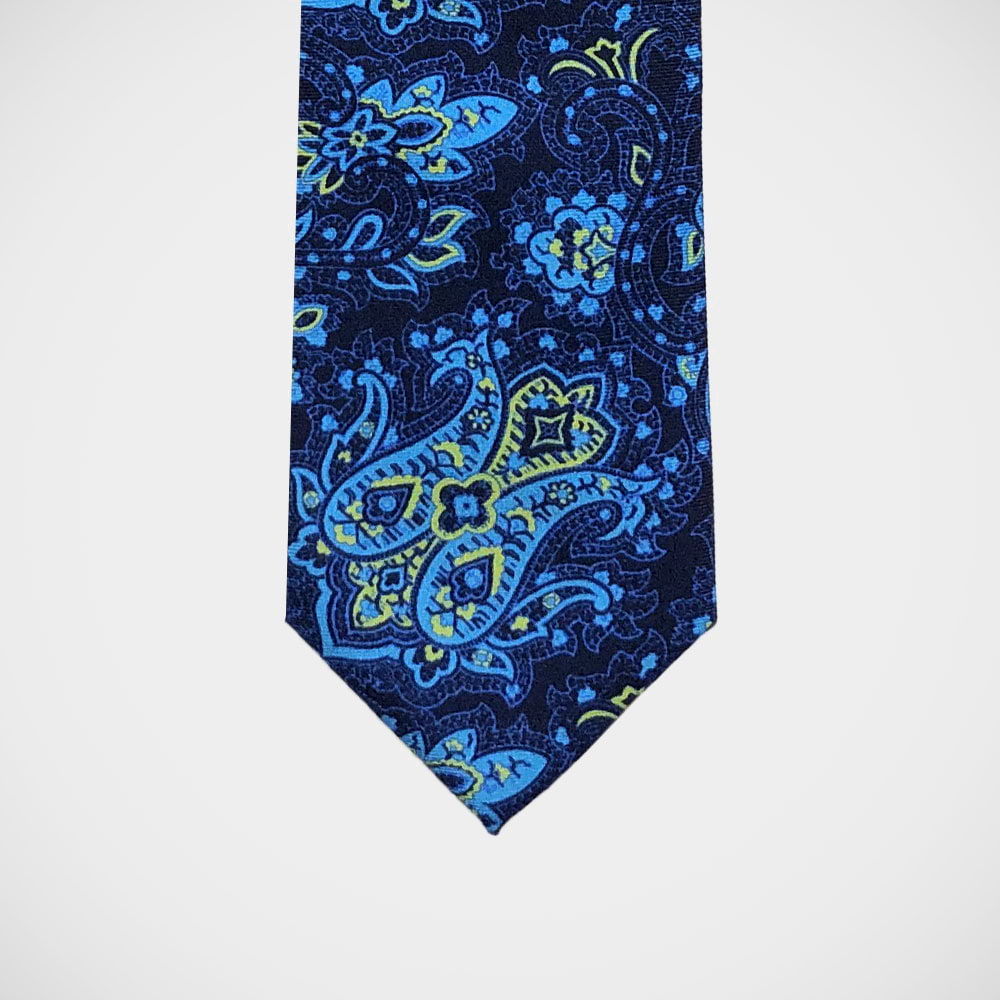 'Lime and Turquoise Paisley' Tie