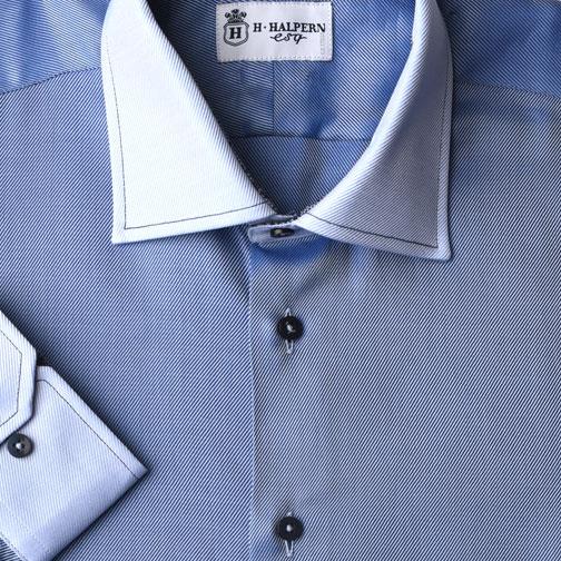 H. Halpern Esq. 'Blue Tonal' Dress Shirt. H. HALPERN ESQ. H. Halpern Esq. 'Blue Tonal' Dress Shirt. H. HALPERN ESQ.