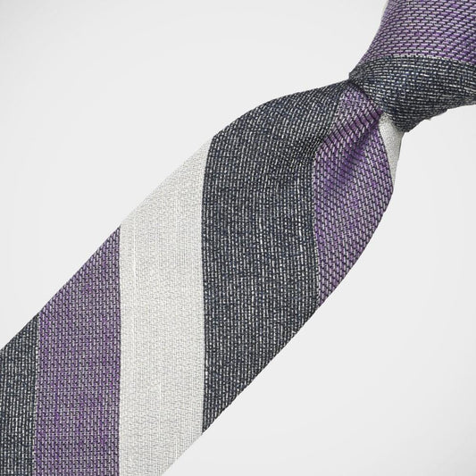 'Mauve & Navy Stripe' Tie