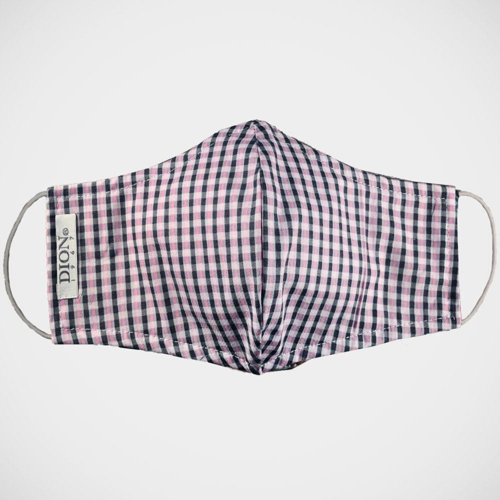 'Pink & Grey Check' Non-medical Mask