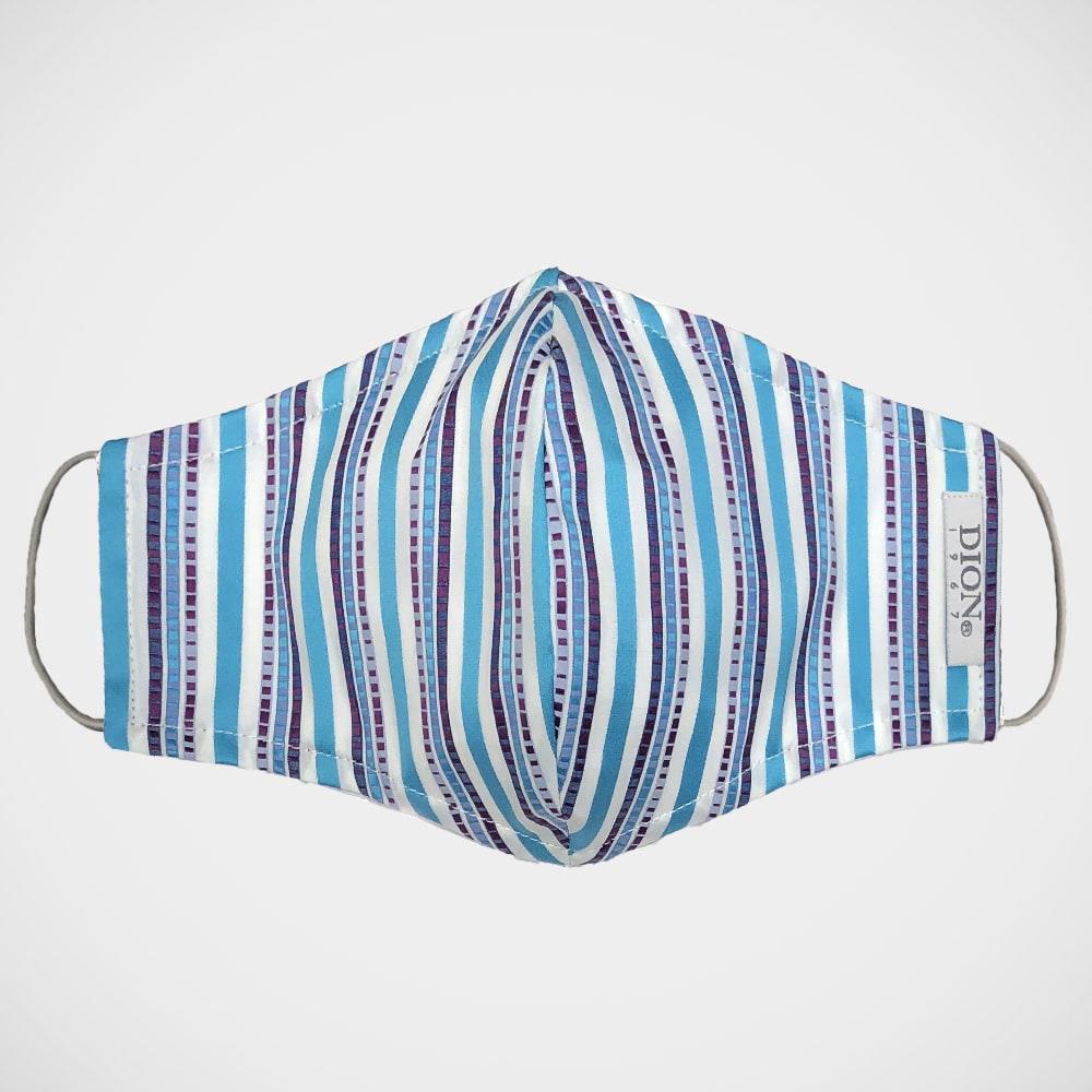 'Turquoise & Purple Stripe' Non-Medical Mask