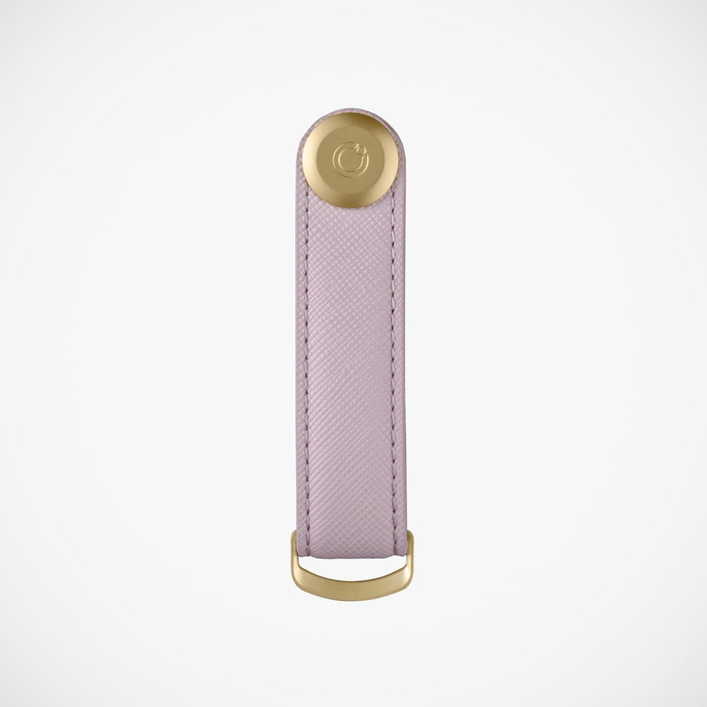 'Saffiano Leather - Lilac' Keyring