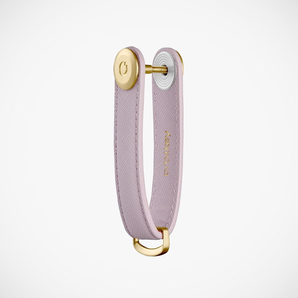 'Saffiano Leather - Lilac' Keyring