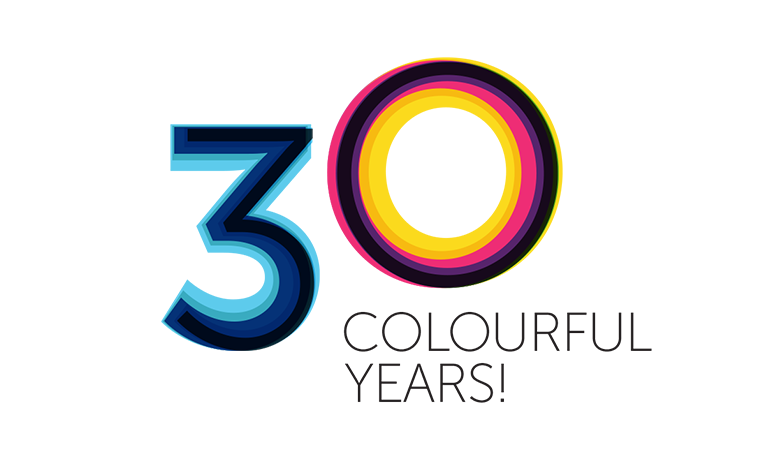 30 Colourful years.    Our "Pearl" Anniversary