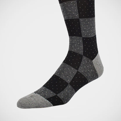 'Black and Grey Checkerboard' Socks