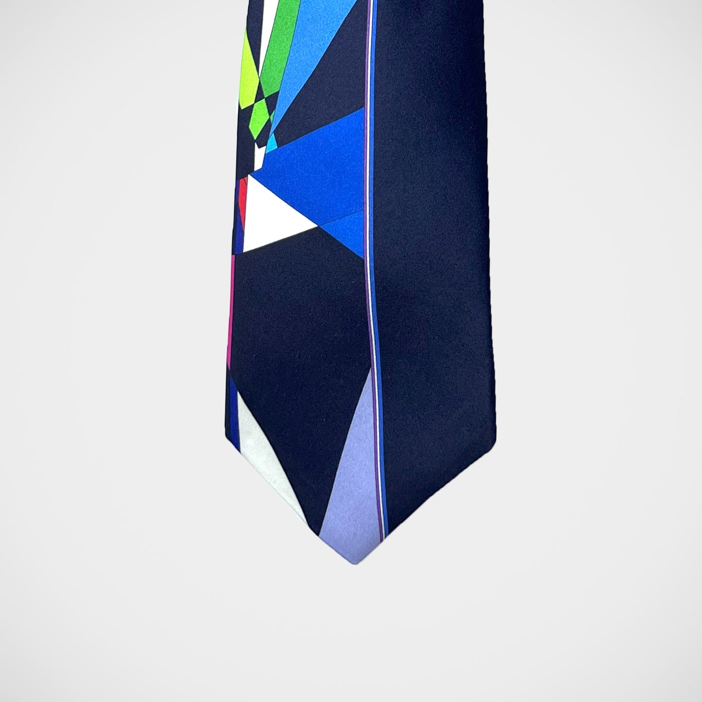 'Colourful Abstract on Navy' Tie