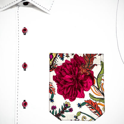 'April Flowers' Sport Shirt