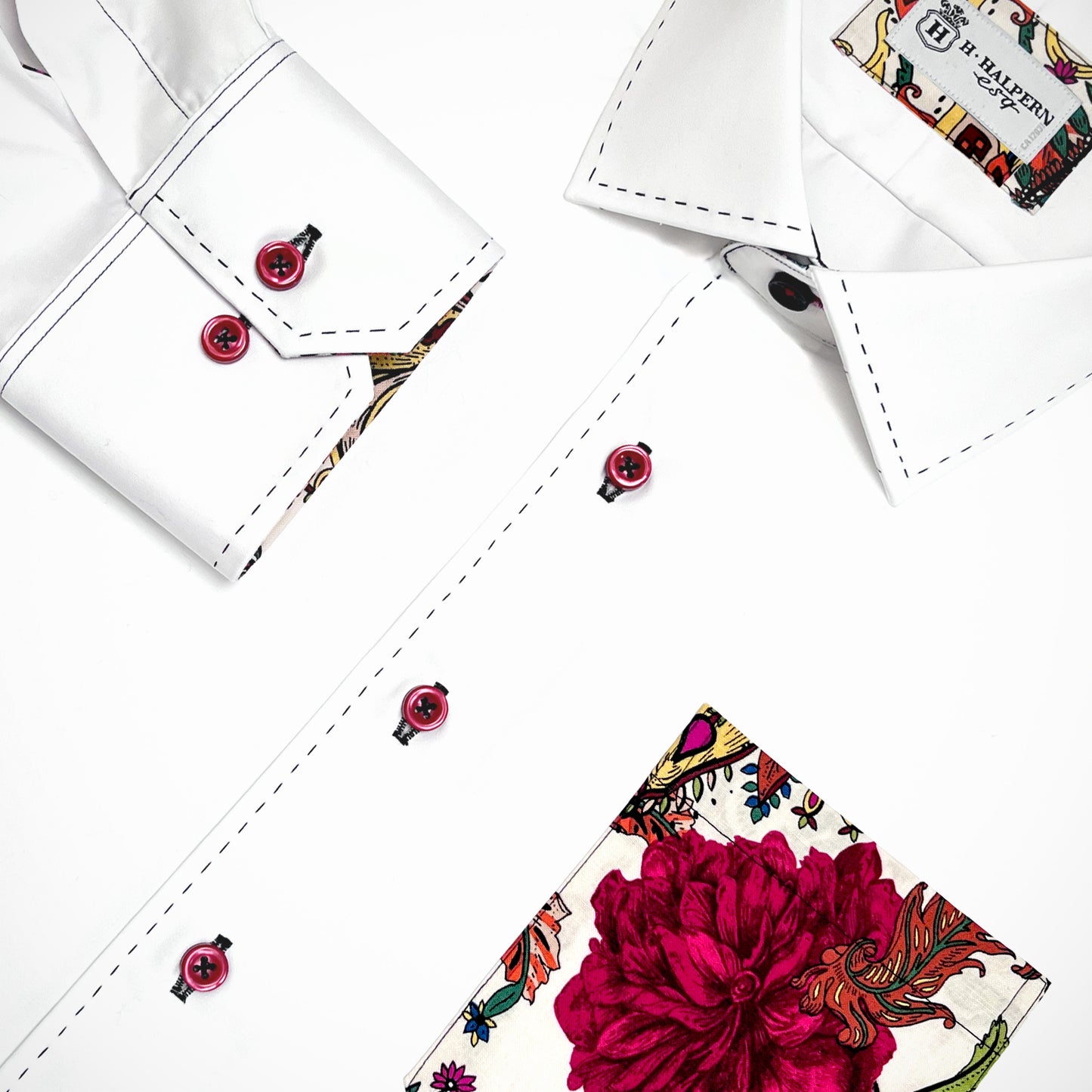 'April Flowers' Sport Shirt