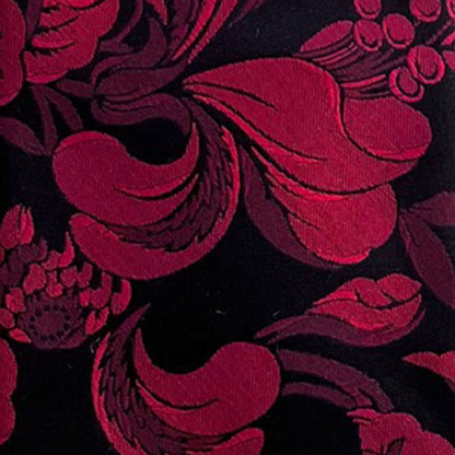 'Elegant Red Floral' Tie