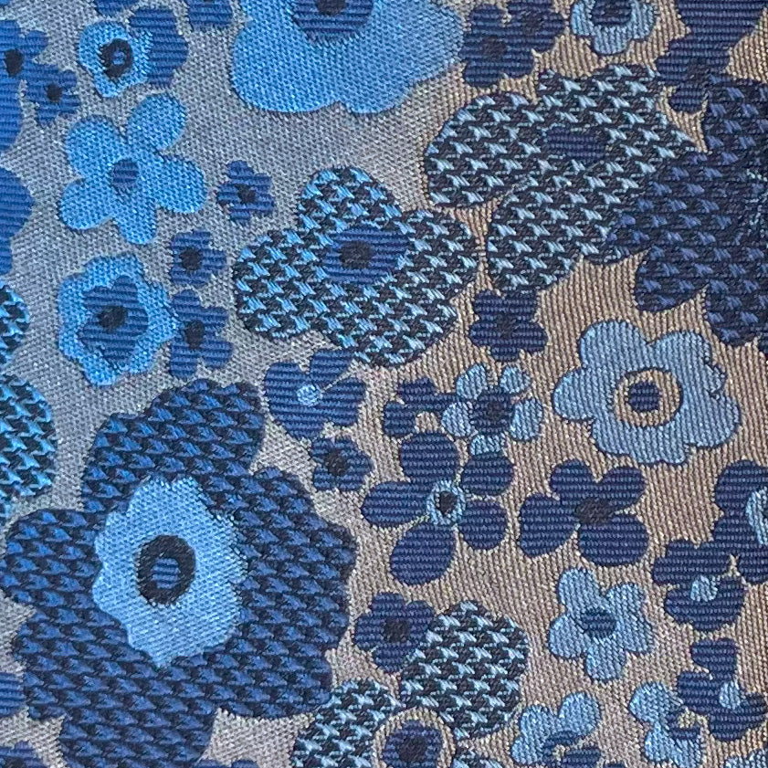 'Woven Floral in Blues' Tie