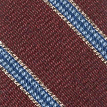 'Burgundy Fall Stripe' Tie