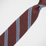 'Burgundy Fall Stripe' Tie