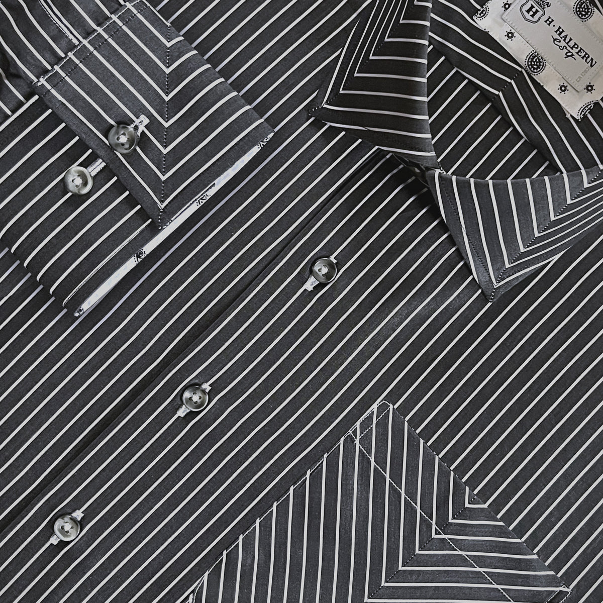 ‘Charcoal Chevron' Sport Shirt